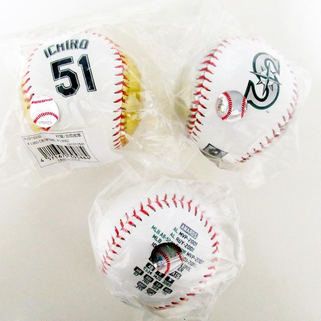 MLB イチロー 殿堂入り 記念ボール Rawlings レプリカ 3個セット