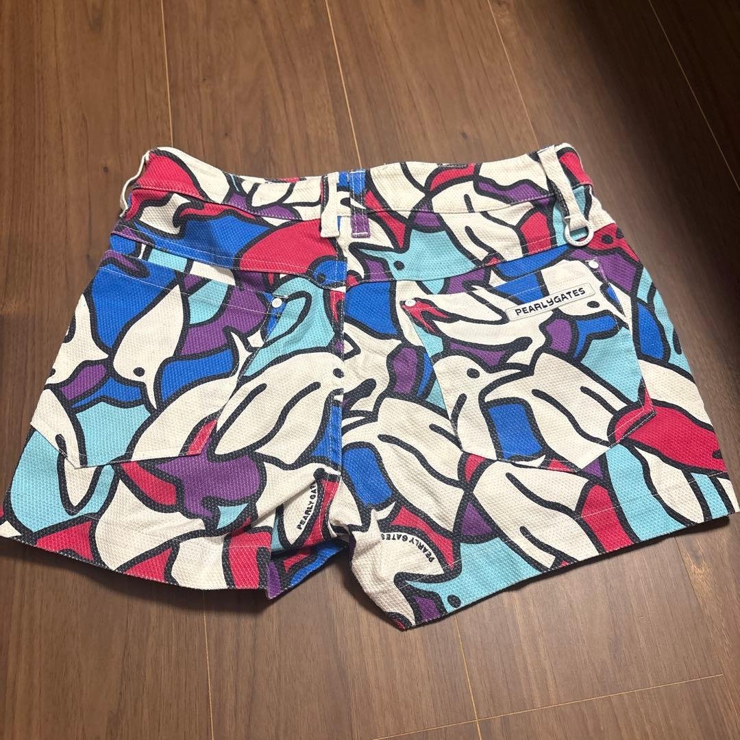 PEARLY GATES ウサギ柄 ショートパンツ