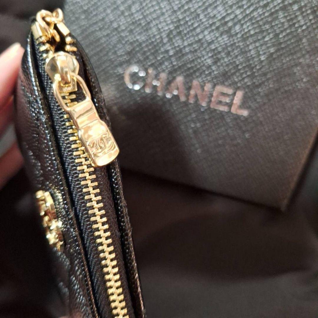 大人気❣️最安 CHANELゴールドロゴ キルティングケース ノベルティ